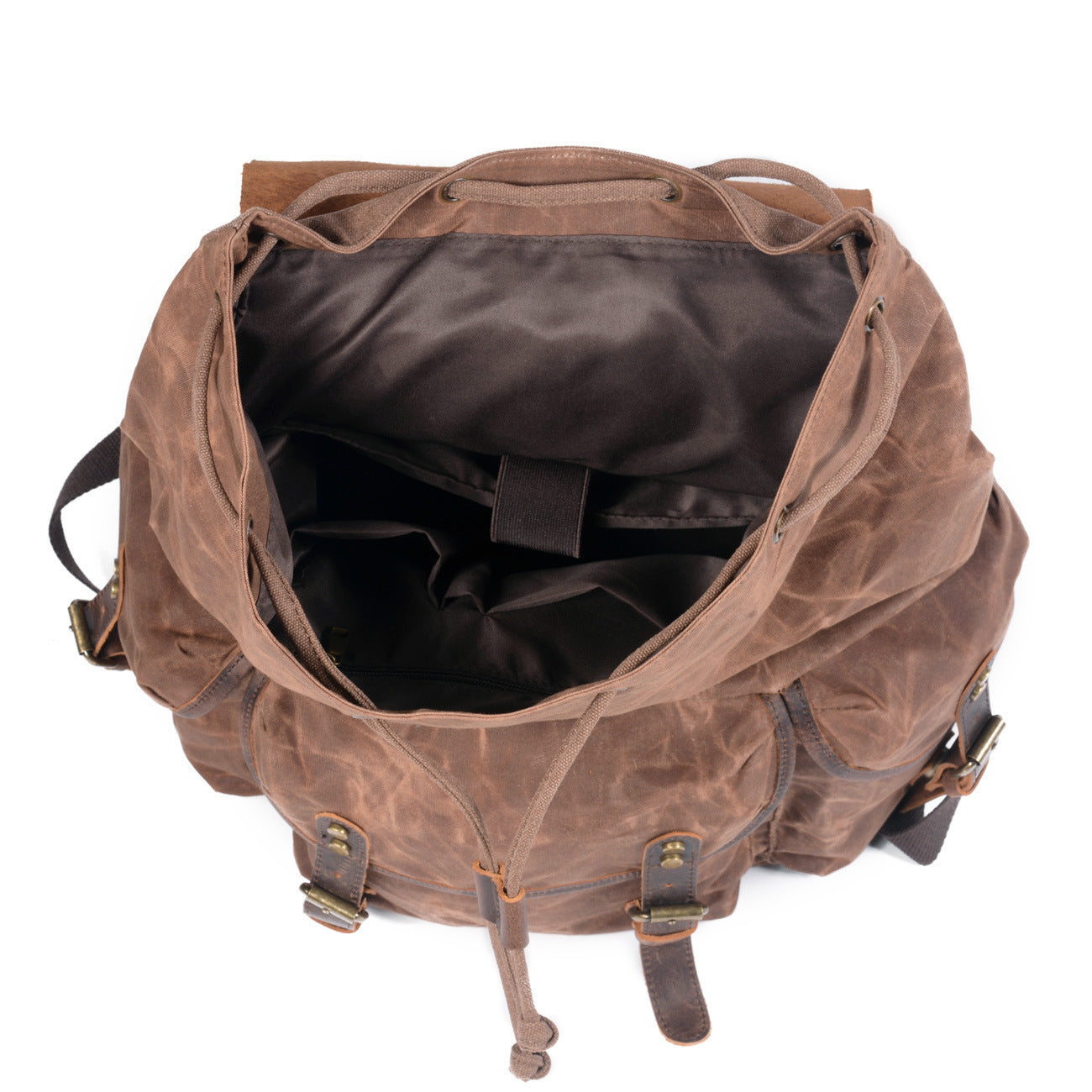 The Pathfinder™ Leather-Flap Backpack