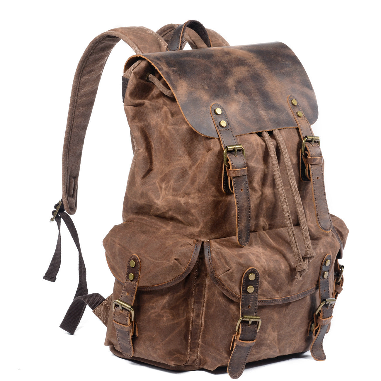 The Pathfinder™ Leather-Flap Backpack