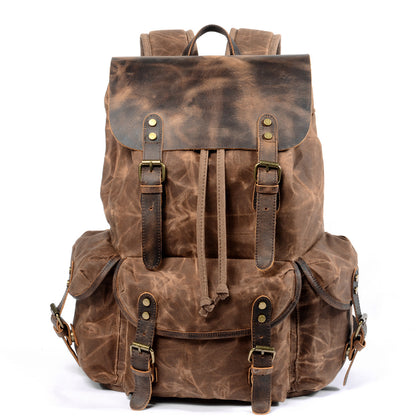 The Pathfinder™ Leather-Flap Backpack